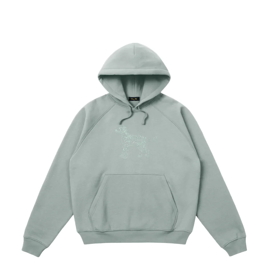 DOTS HOODIE GRANITE GREEN