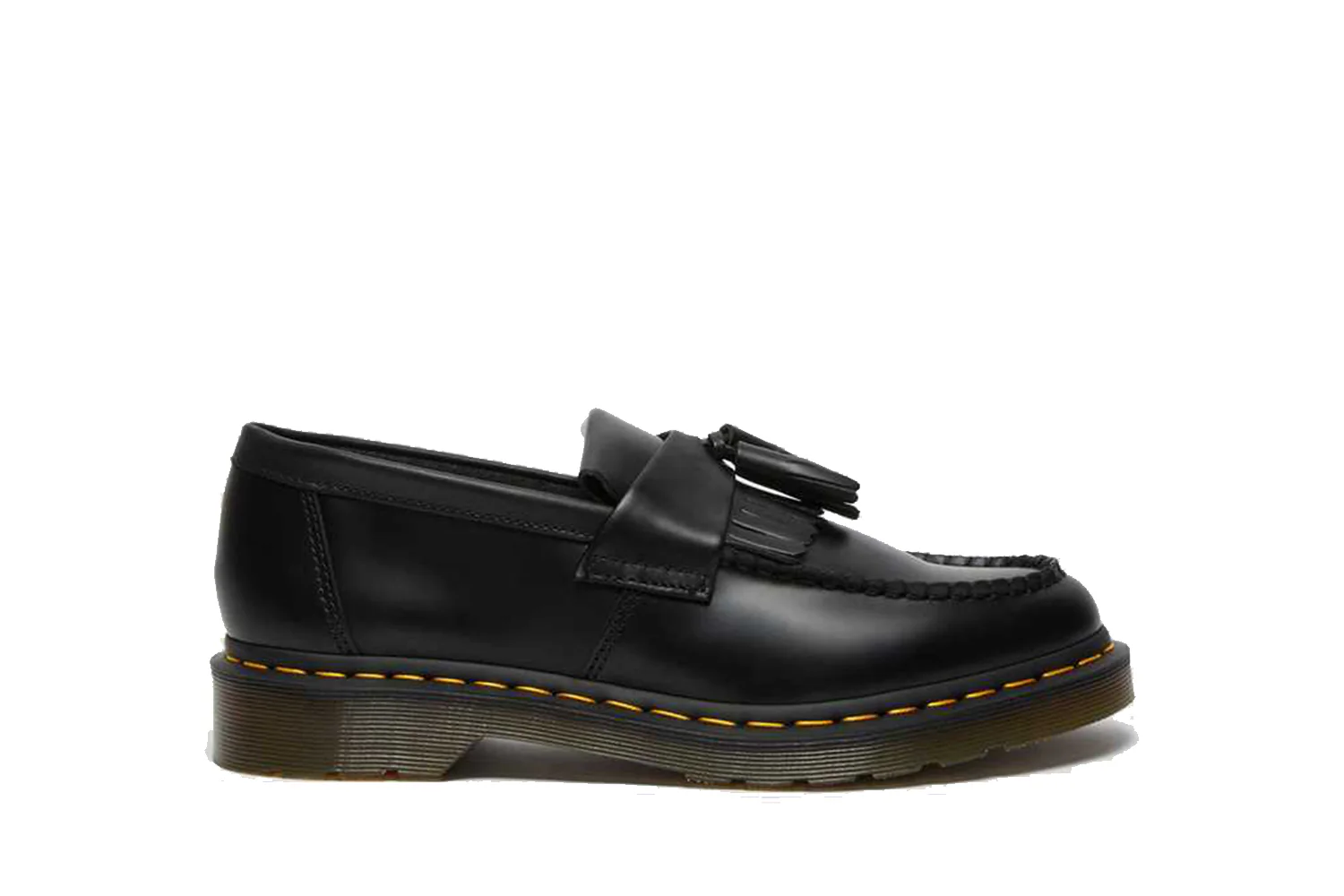 ADRIAN YELLOW STITCH BLACK - SMOOTH LEATHER