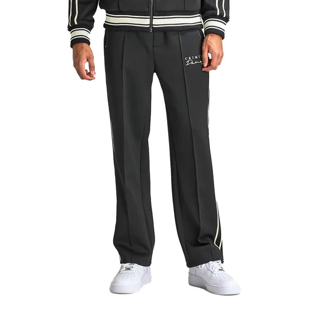 DRAGON EMBROIDERED PANTS BLACK