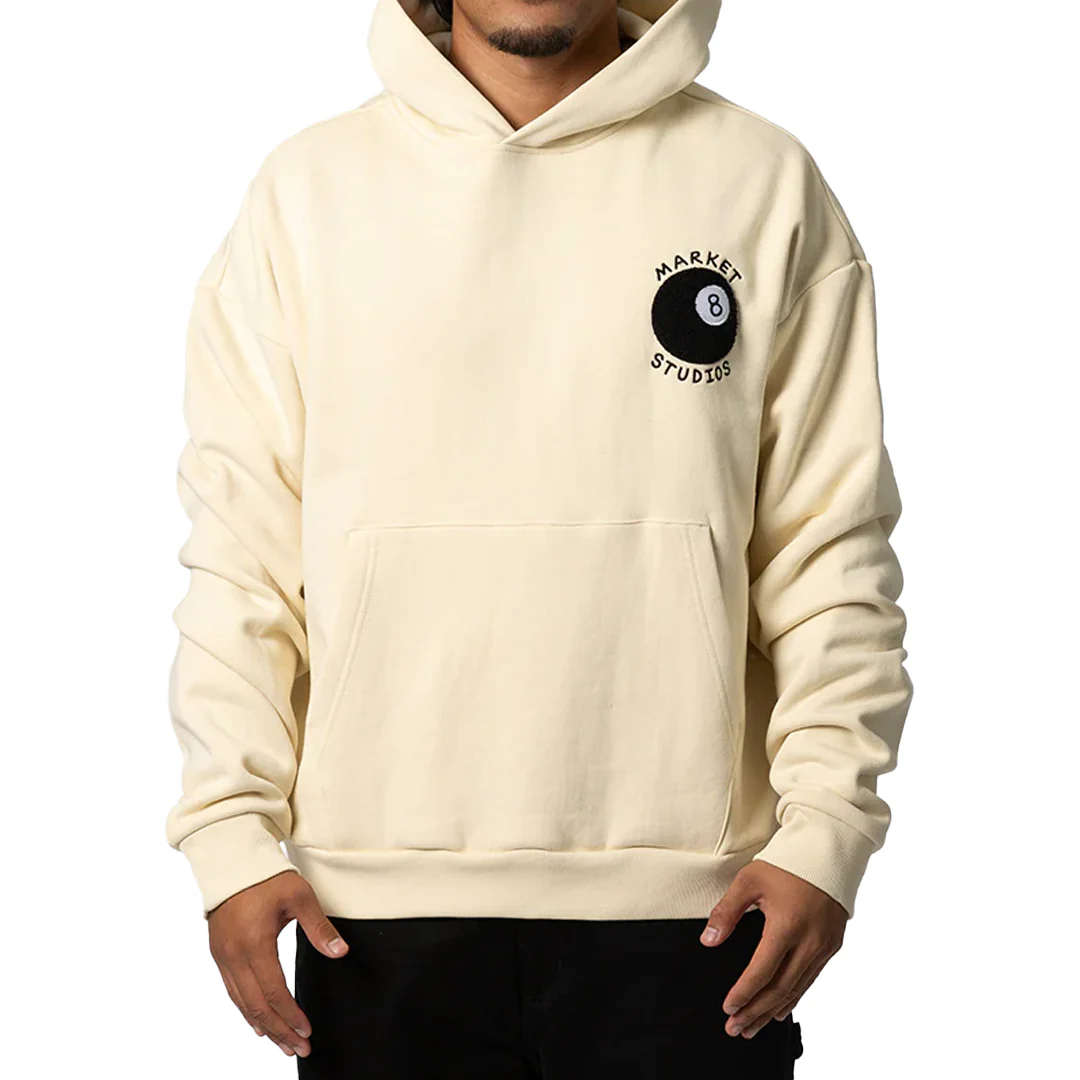 EIGHT BALL HOODIE WOOD ASH