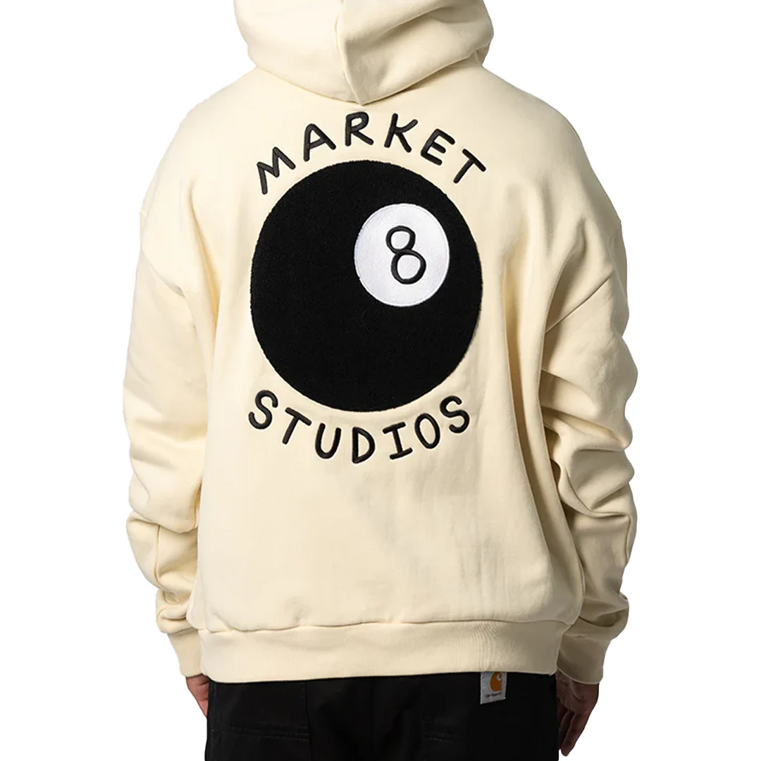 EIGHT BALL HOODIE WOOD ASH - Image 2