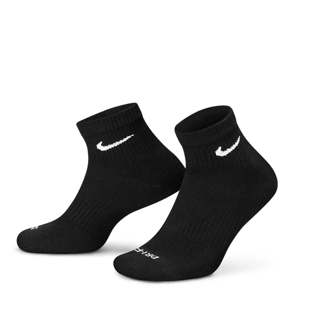EVERYDAY PLUS CUSHIONED SOCKS BLACK - 3 PACK