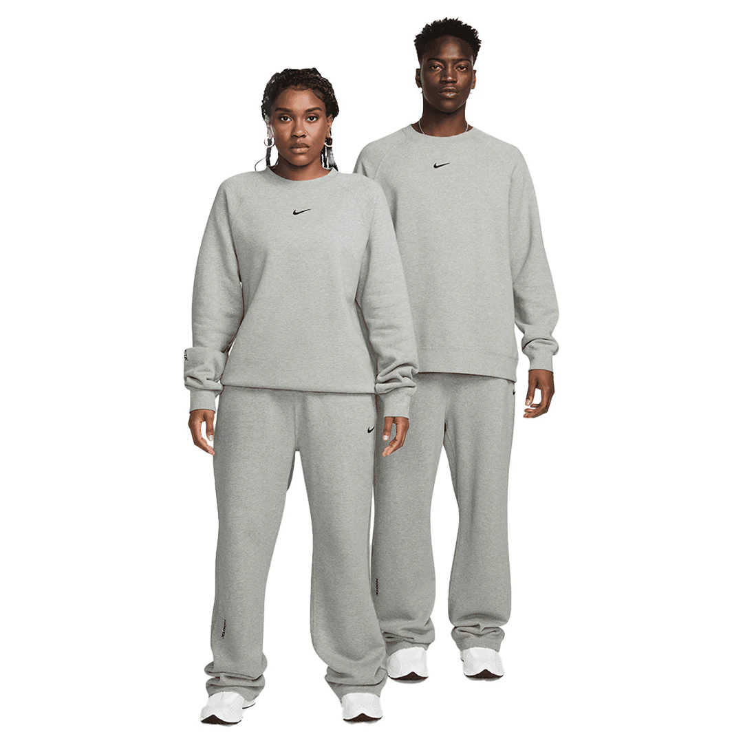 FLEECE CREWNECK DARK GREY HEATHER - Image 4