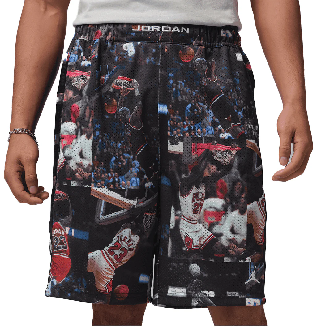 FLIGHT PRINTED CAT SCRATCH SHORTS