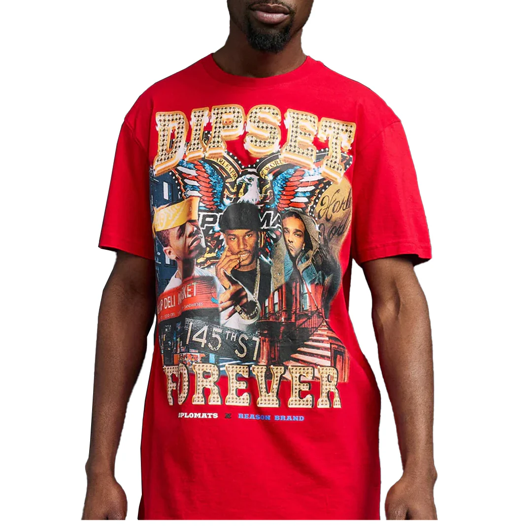 FOREVER SHORT SLEEVE TEE RED - Image 2