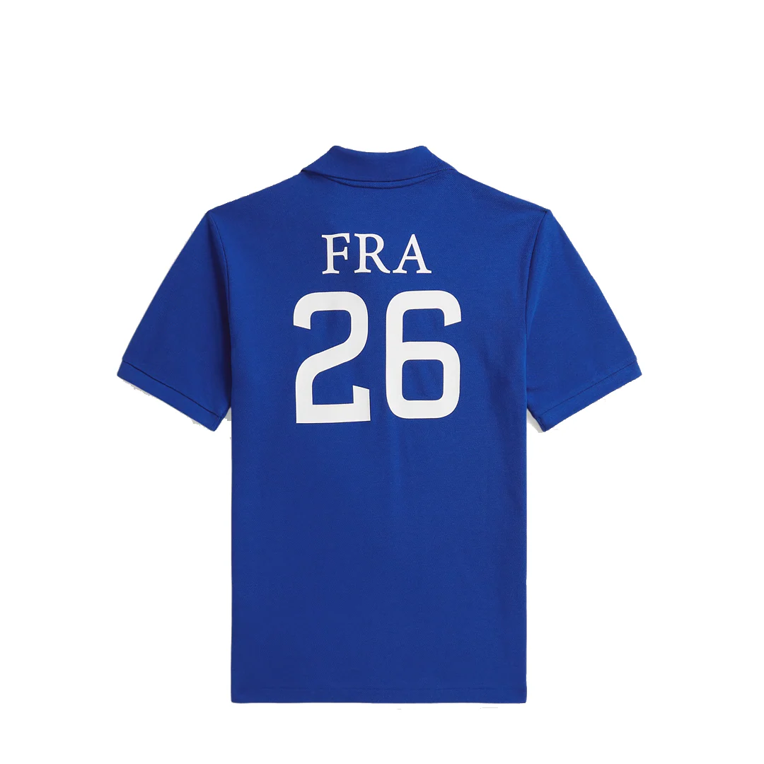 FRANCE COTTON MESH POLO SHIRT CRUISE ROYAL - Image 2