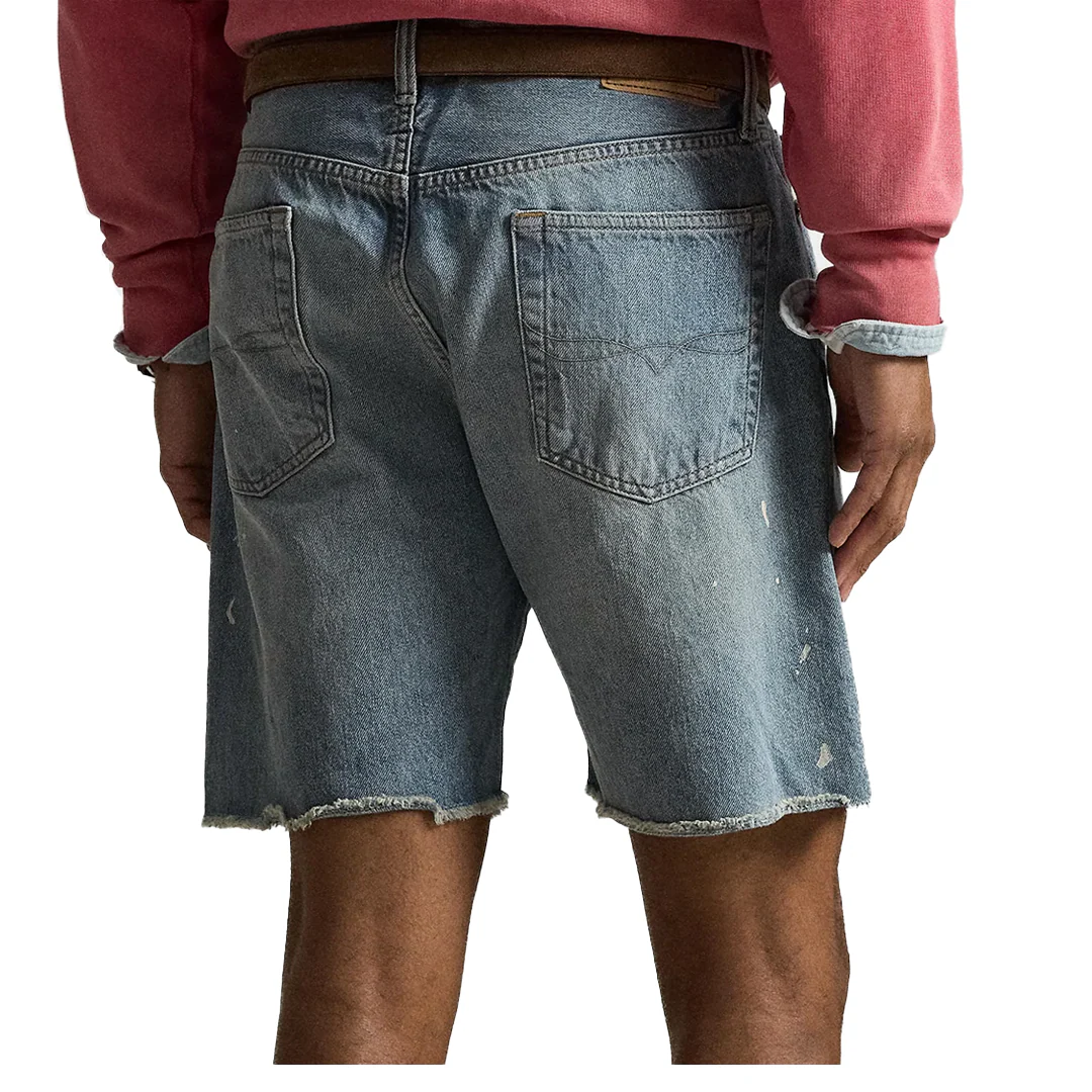 FRAYED DETAIL JEAN SHORTS - Image 3