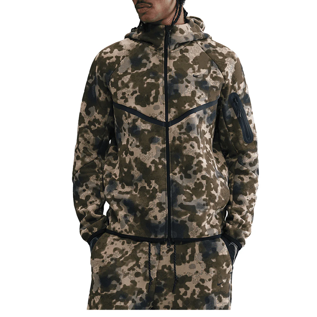 FULL-ZIP FLEECE CAMO WINDRUNNER JACKET