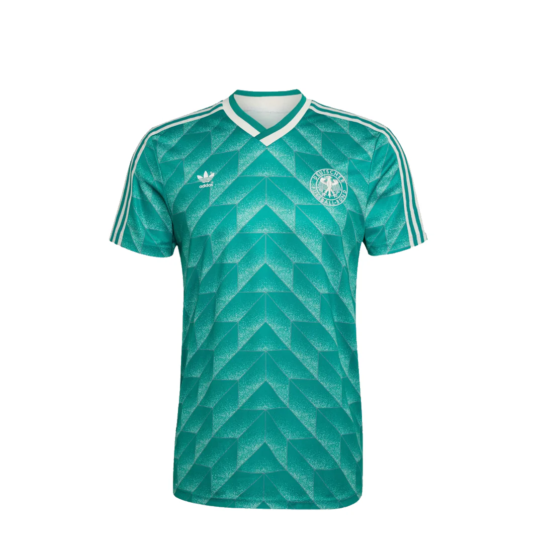 GERMANY AWAY JERSEY 1990 POWER GREEN