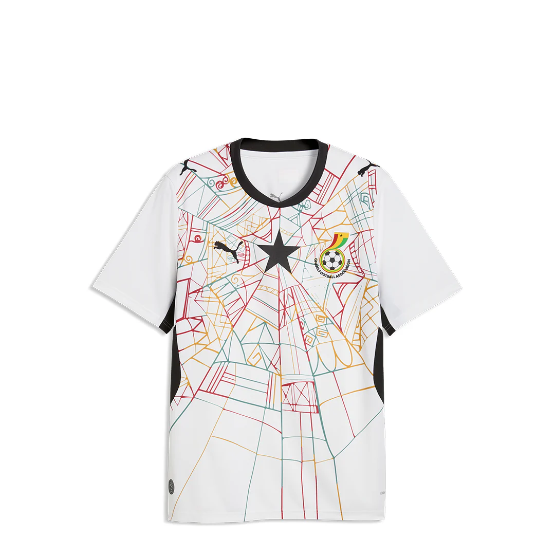 GFA HOME JERSEY GHANA REPLICA WHITE/BLACK