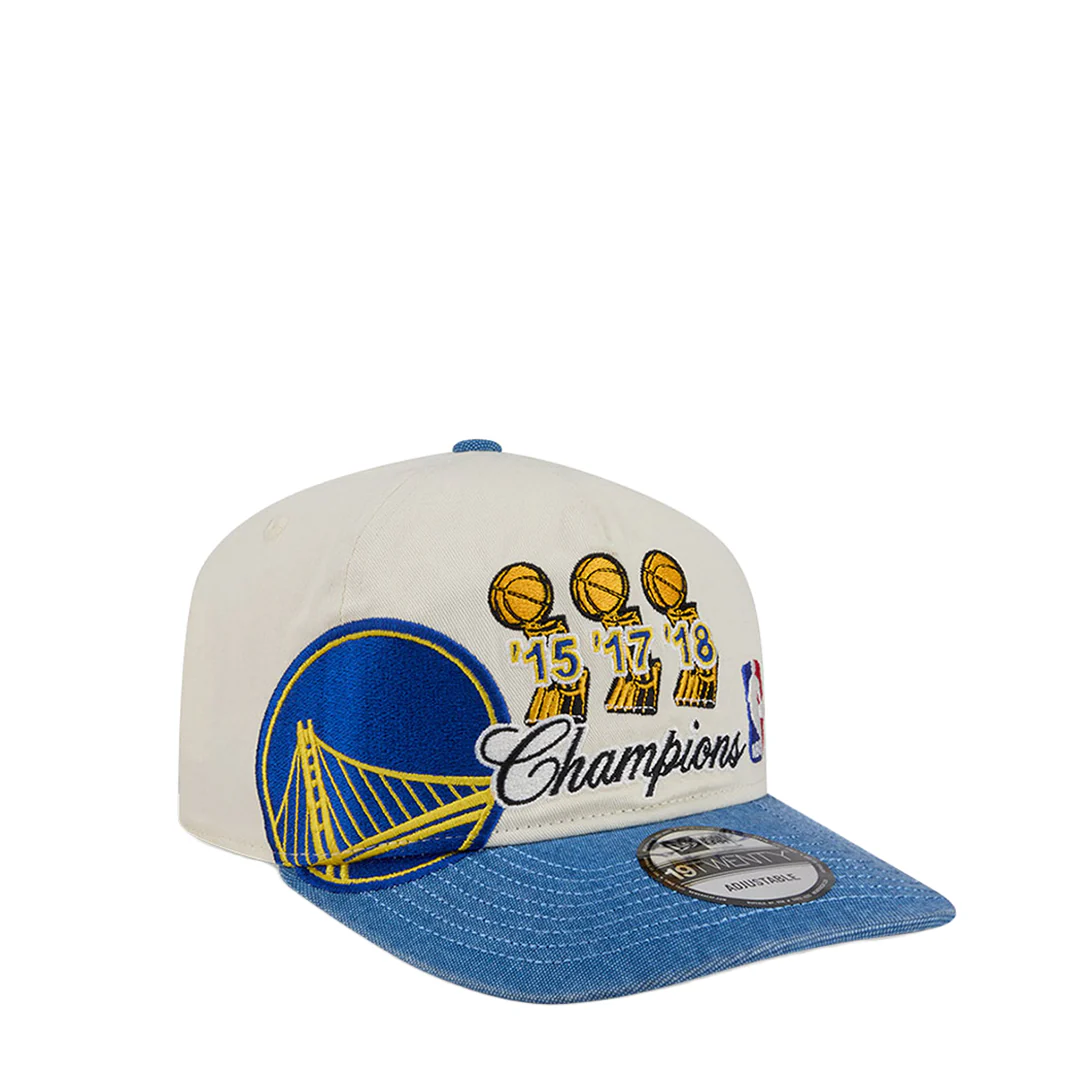 GOLDEN STATE WARRIORS CHAMPIONS 19TWENTY ADJUSTABLE BEIGE HAT