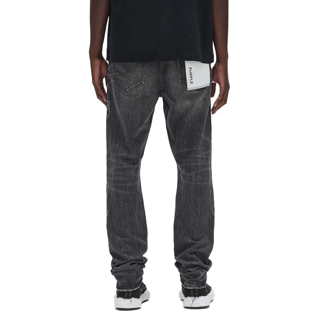 TRACED GOTHIC WORDMARK JEANS BLACK - Image 3