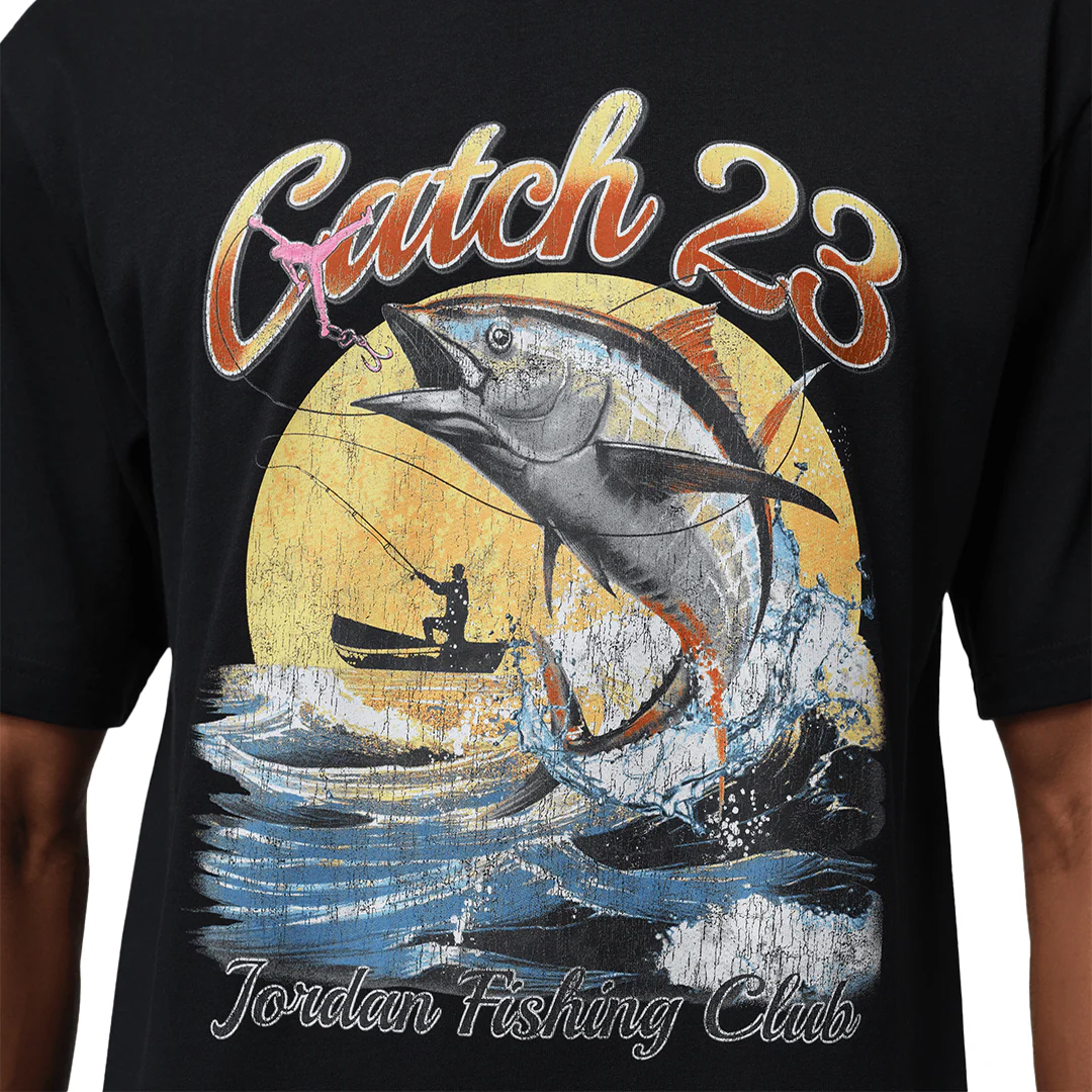 FISHING CLUB T-SHIRT BLACK - Image 3