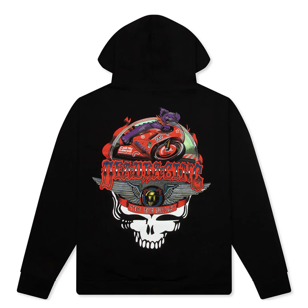 GRATEFUL DEAD STEALIE MOTO BEAR HOODIE