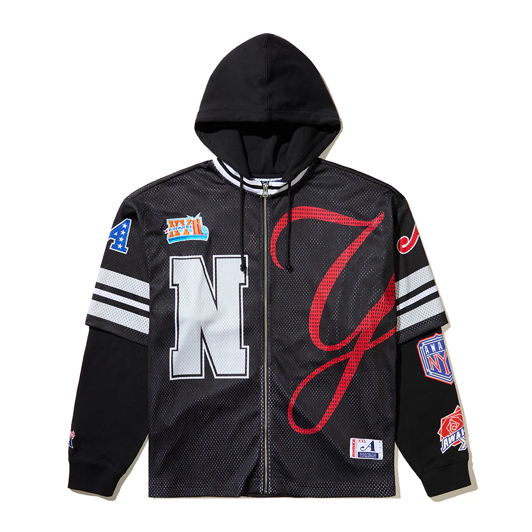 HEADCRAMP CHAMPS JERSEY ZIP UP BLACK