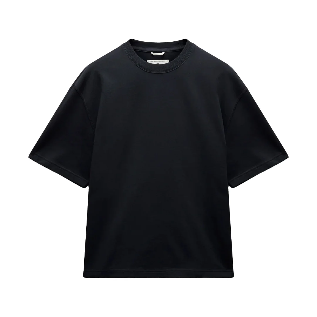 HEAVYWEIGHT JERSEY RELAXED T-SHIRT BLACK