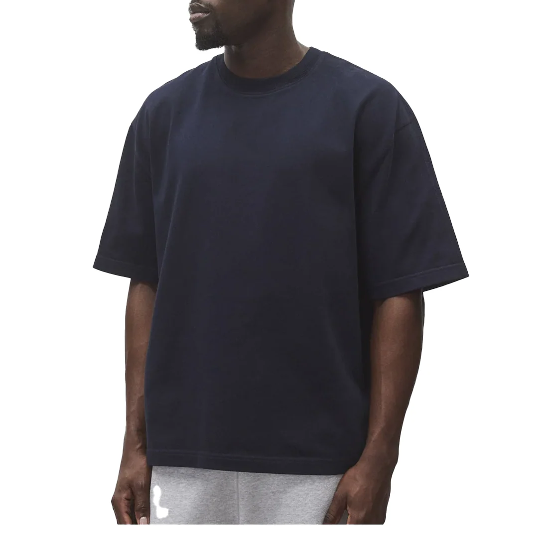 HEAVYWEIGHT JERSEY RELAXED TEE NAVY - Image 2
