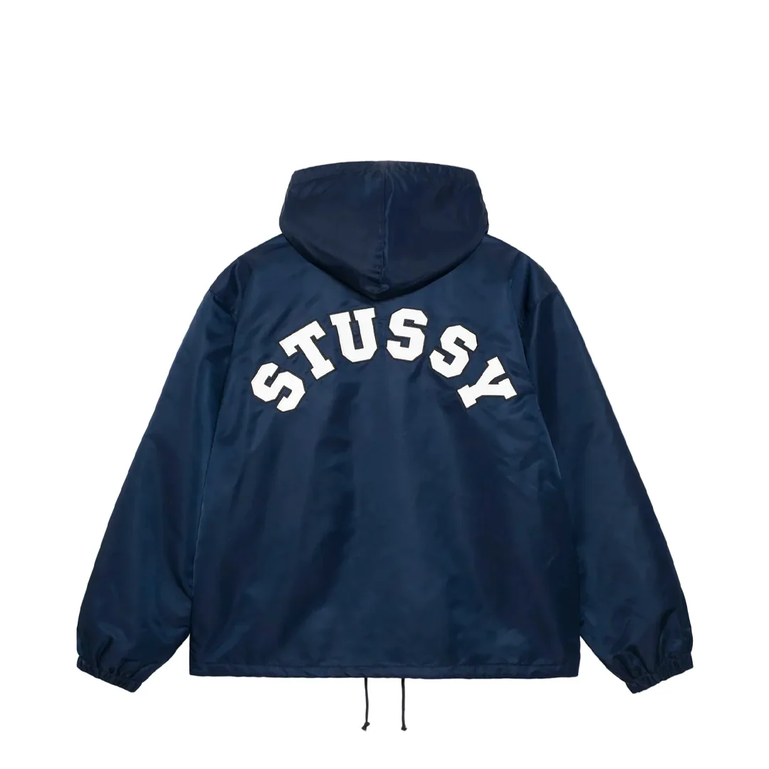 HOODED COACHES JACKET NAVY - Image 2