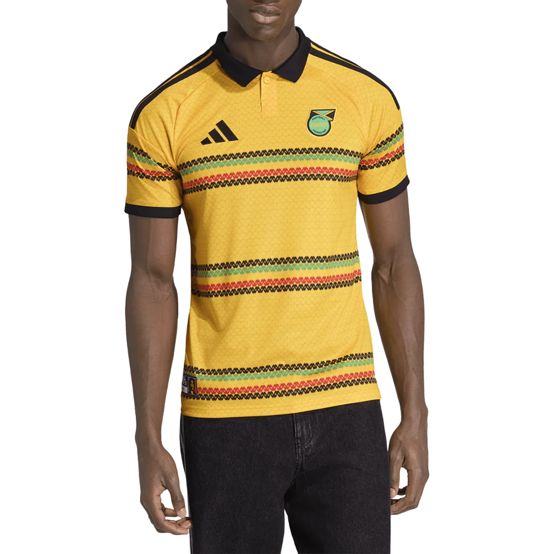 JAMAICA 26 X BOB MARLEY YELLOW MEN'S JERSEY - Image 3