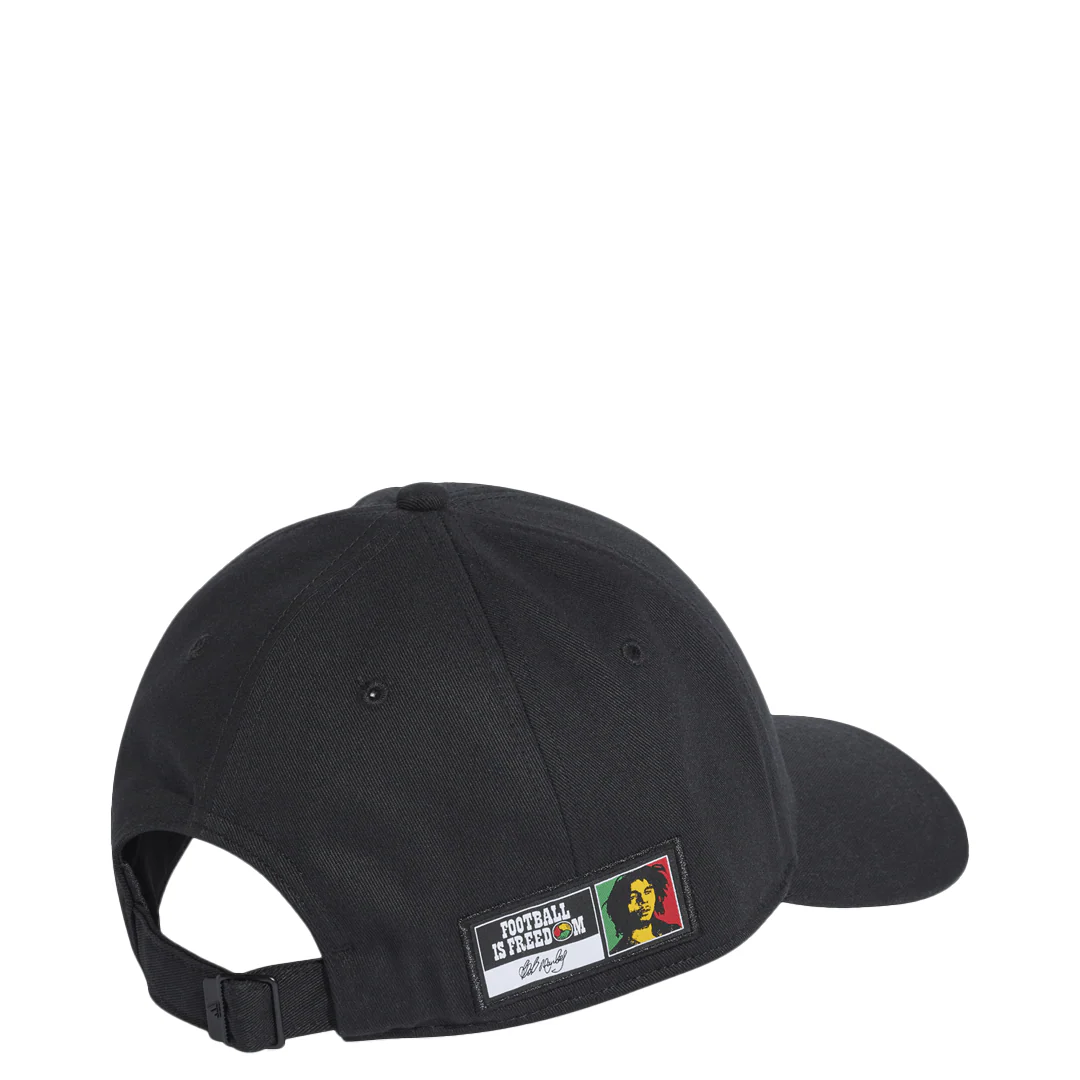 JAMAICA FOOTBALL FEDERATION BOB MARLEY HAT BLACK - Image 2