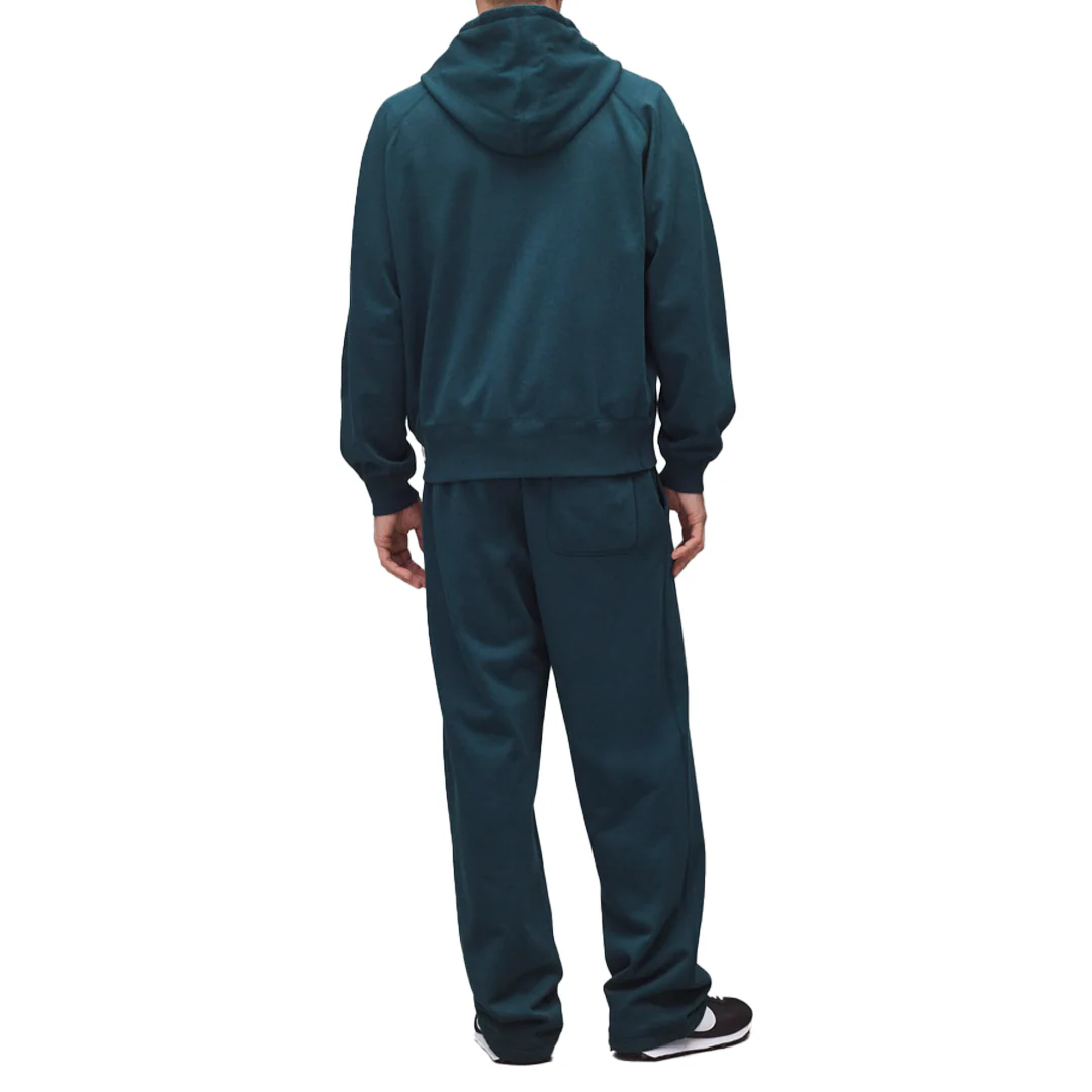 KNIT MIDWEIGHT TERRY RELAXED HOODIE ATLANTIC - Image 3