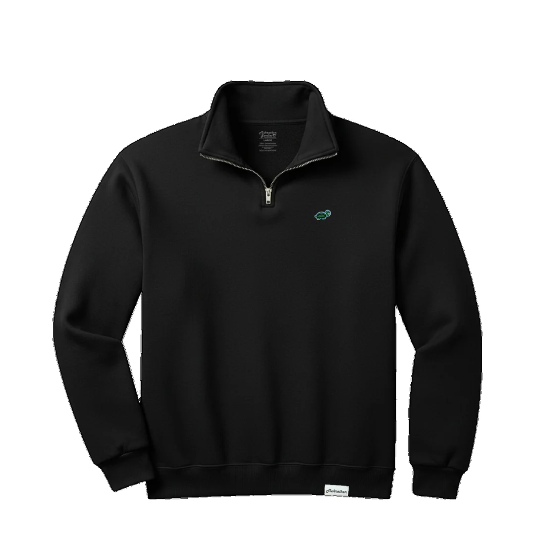 LAMEHRA QUARTER ZIP BLACK