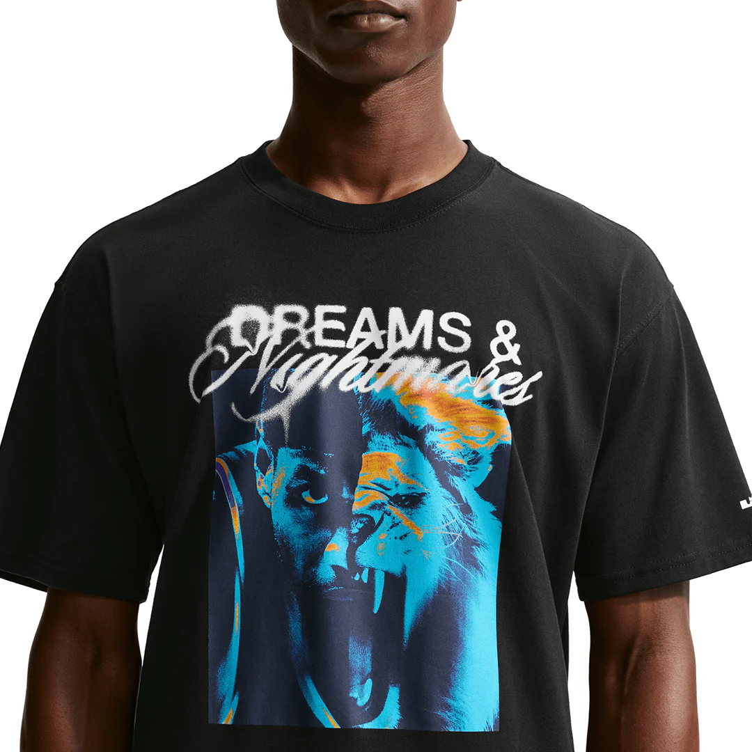 LEBRON "DREAMS AND NIGHTMARES" T-SHIRT BLACK - Image 3