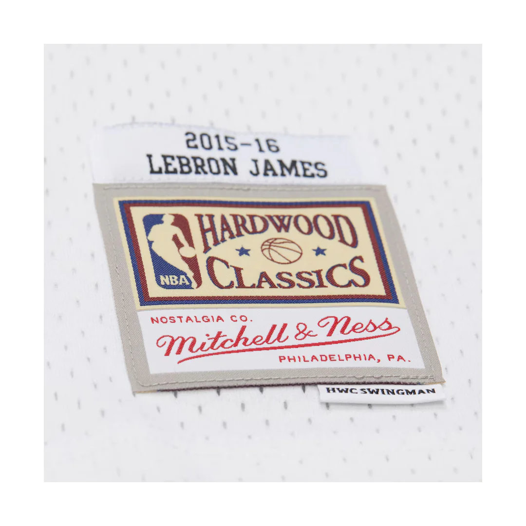 LEBRON JAMES CLEVELAND CAVALIERS 2015/16 SWINGMAN JERSEY WHITE - Image 3