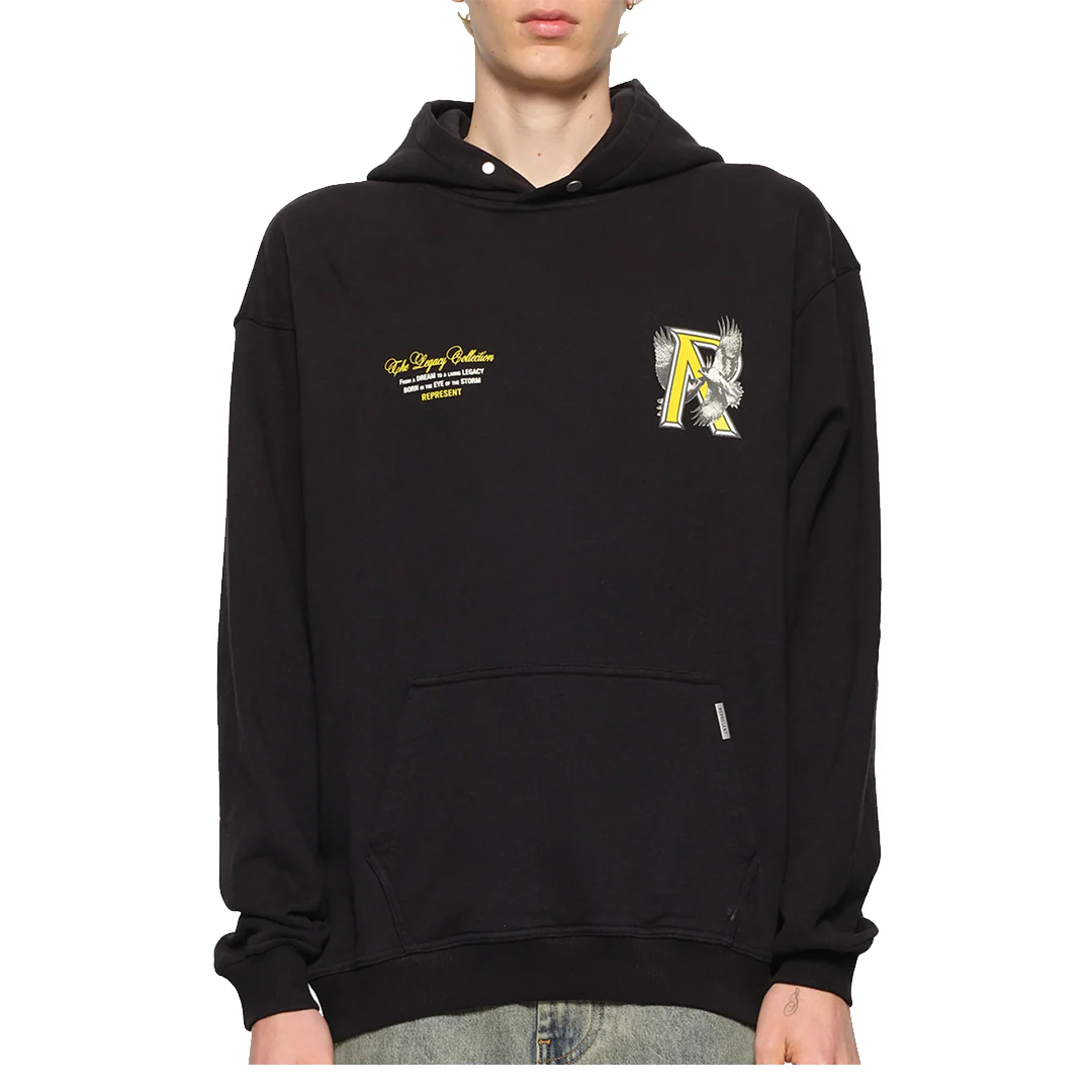 LEGACY FALCON HOODIE JET BLACK - Image 2