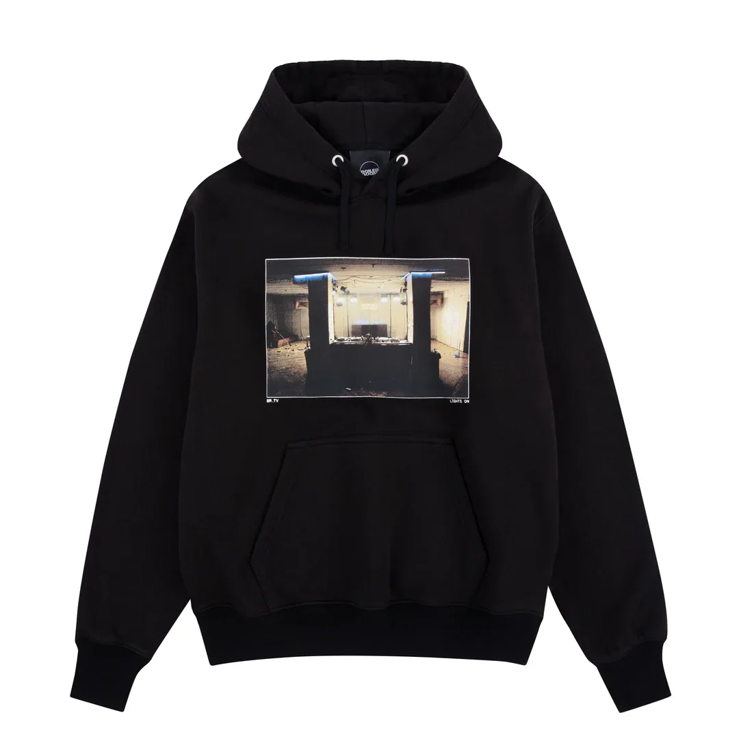LIGHTS ON HOODIE BLACK