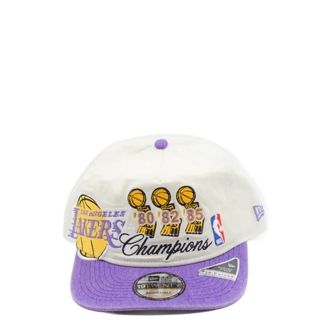 LOS ANGELES LAKERS CHAMPIONS 19TWENTY ADJUSTABLE BEIGE HAT