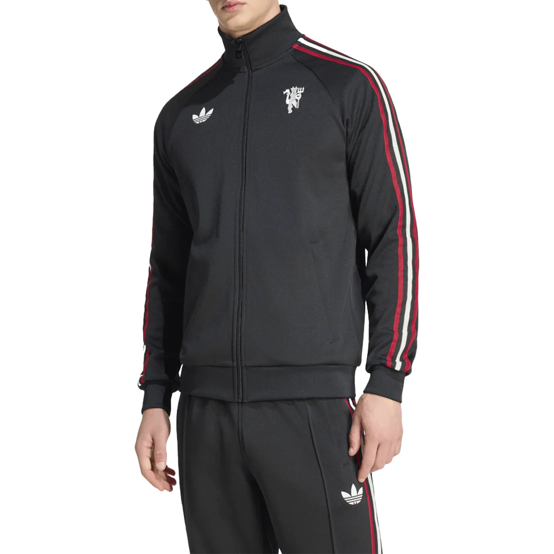 MANCHESTER UNITED ORIGINALS TRACK TOP BLACK - Image 2
