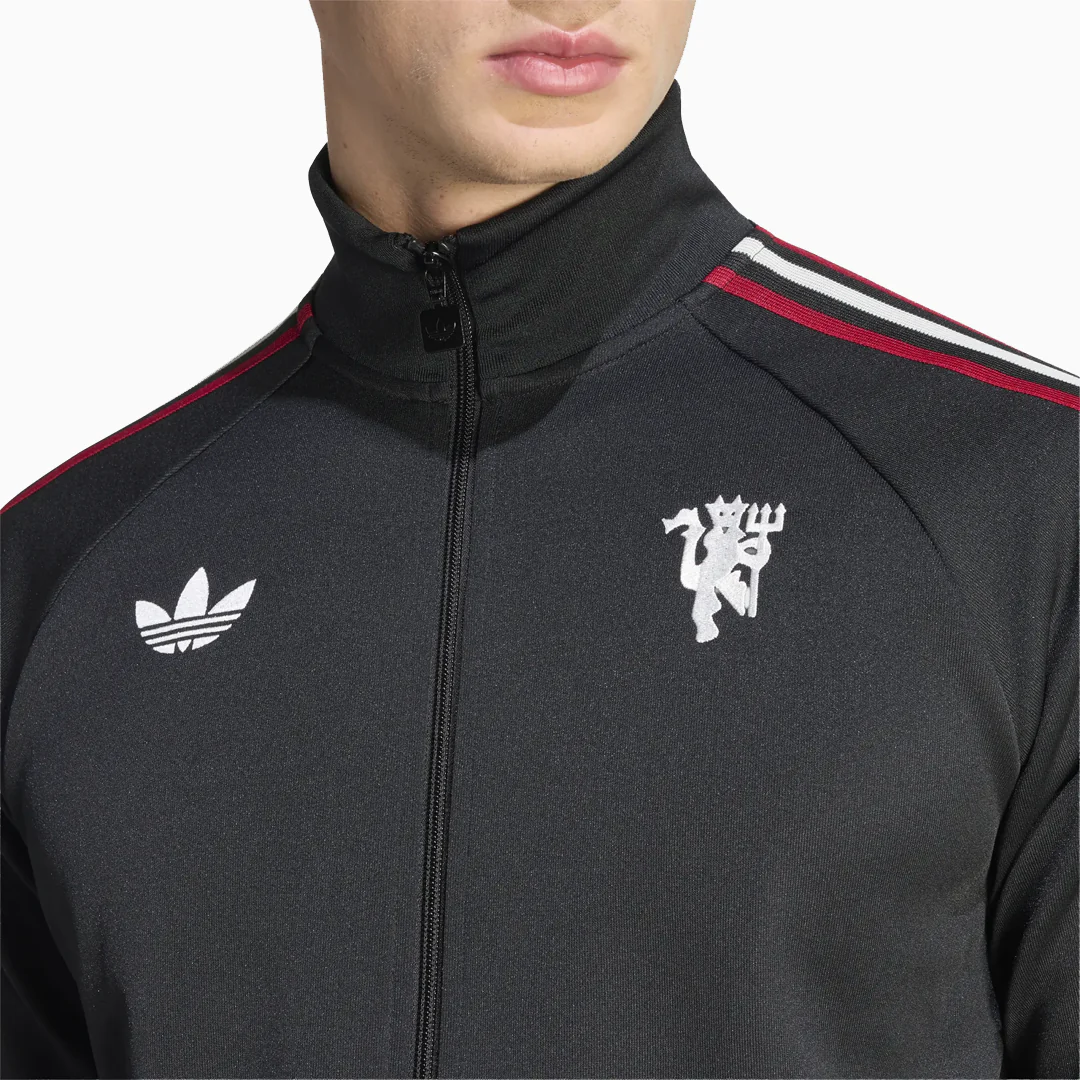 MANCHESTER UNITED ORIGINALS TRACK TOP BLACK - Image 3
