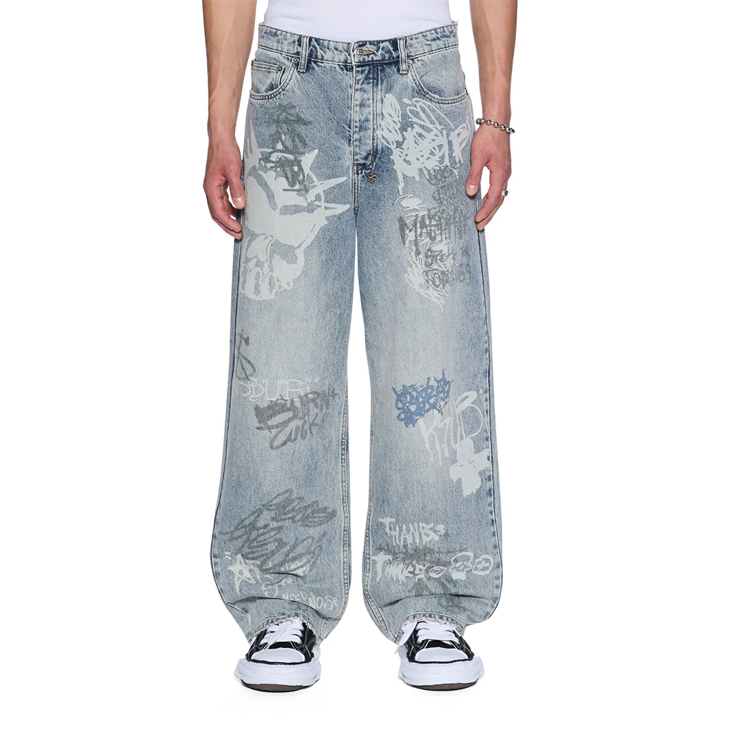 MAXX BLUE ROGUE GRAFFITI DENIM