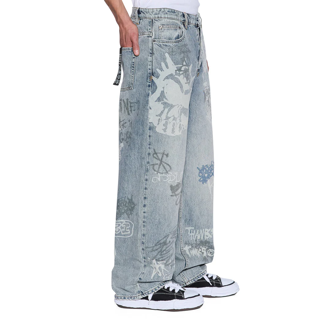 MAXX BLUE ROGUE GRAFFITI DENIM - Image 2