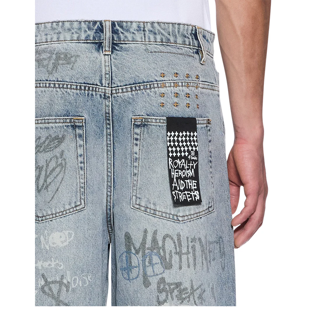 MAXX BLUE ROGUE GRAFFITI DENIM - Image 3