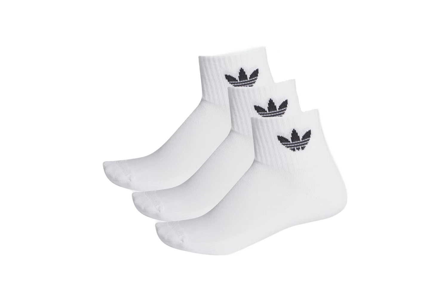 MID-CUT CREW SOCKS 3 PAIRS