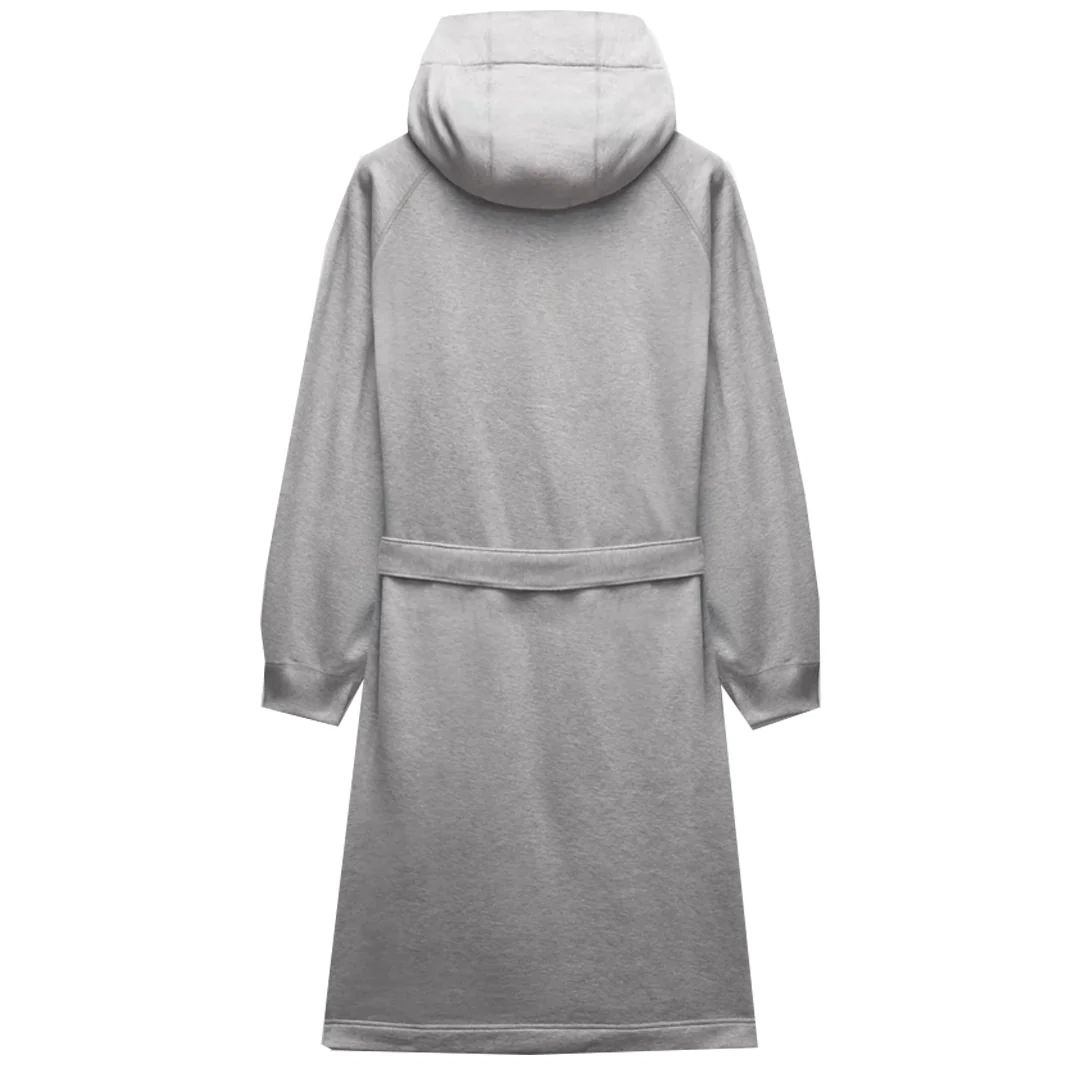 MIDWEIGHT TERRY RELAXED HOODED ROBE HEATHER GREY - Image 2