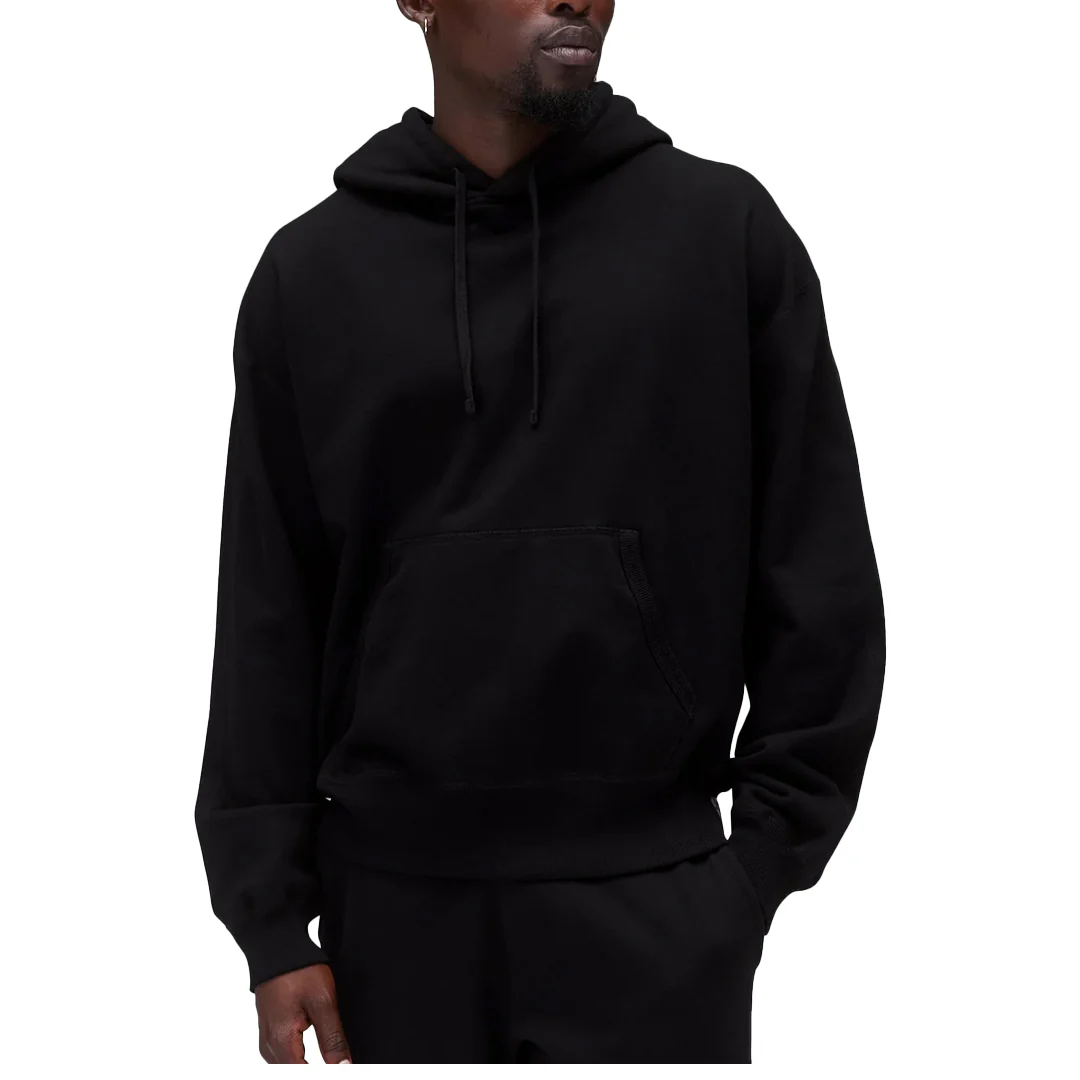 MIDWEIGHT TERRY RELAXED HOODIE BLACK - Image 3