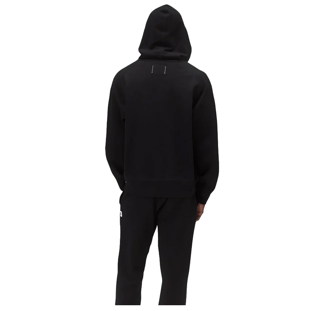 MIDWEIGHT TERRY RELAXED HOODIE BLACK - Image 4