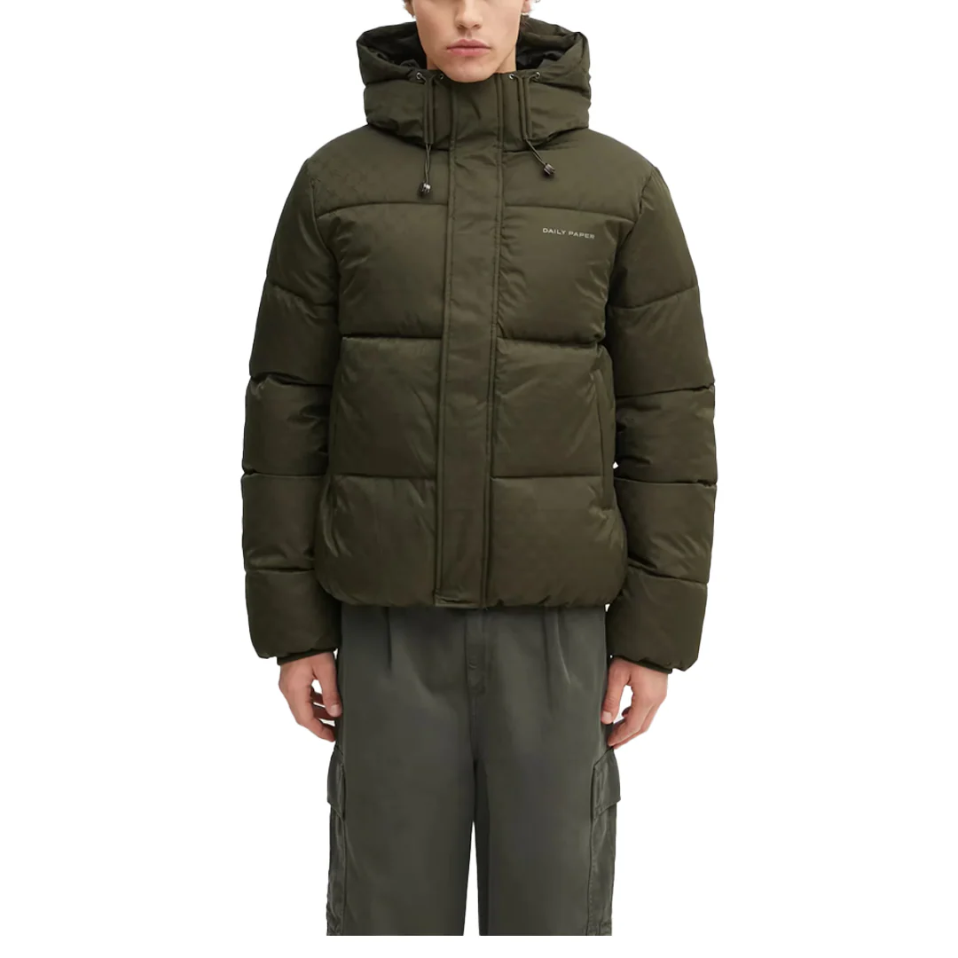 MONOGRAM PUFFER JACKET ROSIN GREEN