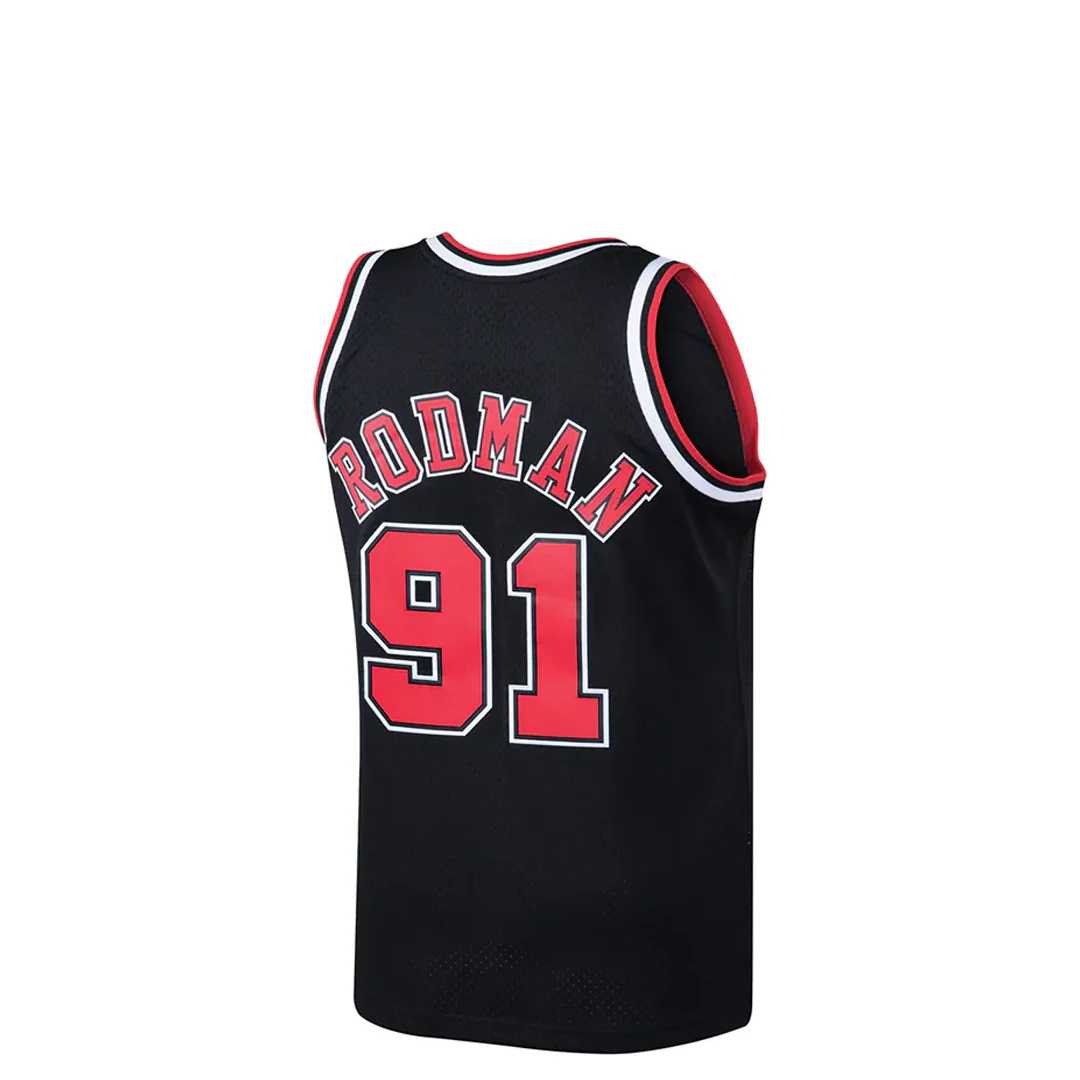NBA CHICAGO BULLS DENNIS RODMAN #91 SWINGMAN JERSEY - Image 2