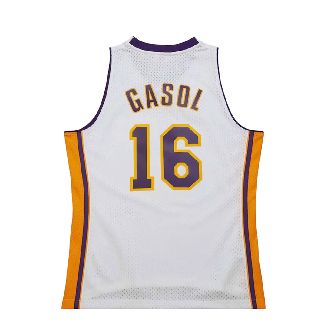 NBA LAKERS 08 PGASOL #16 WHITE JERSEY - Image 2