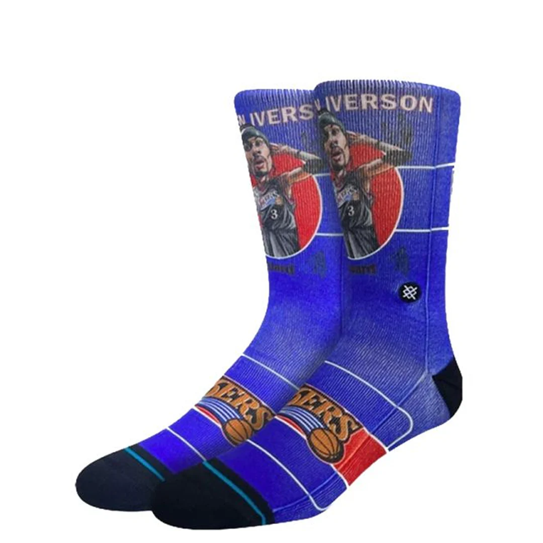 NBA RETRO BIGHEAD ALLEN IVERSON SOCKS - Image 2