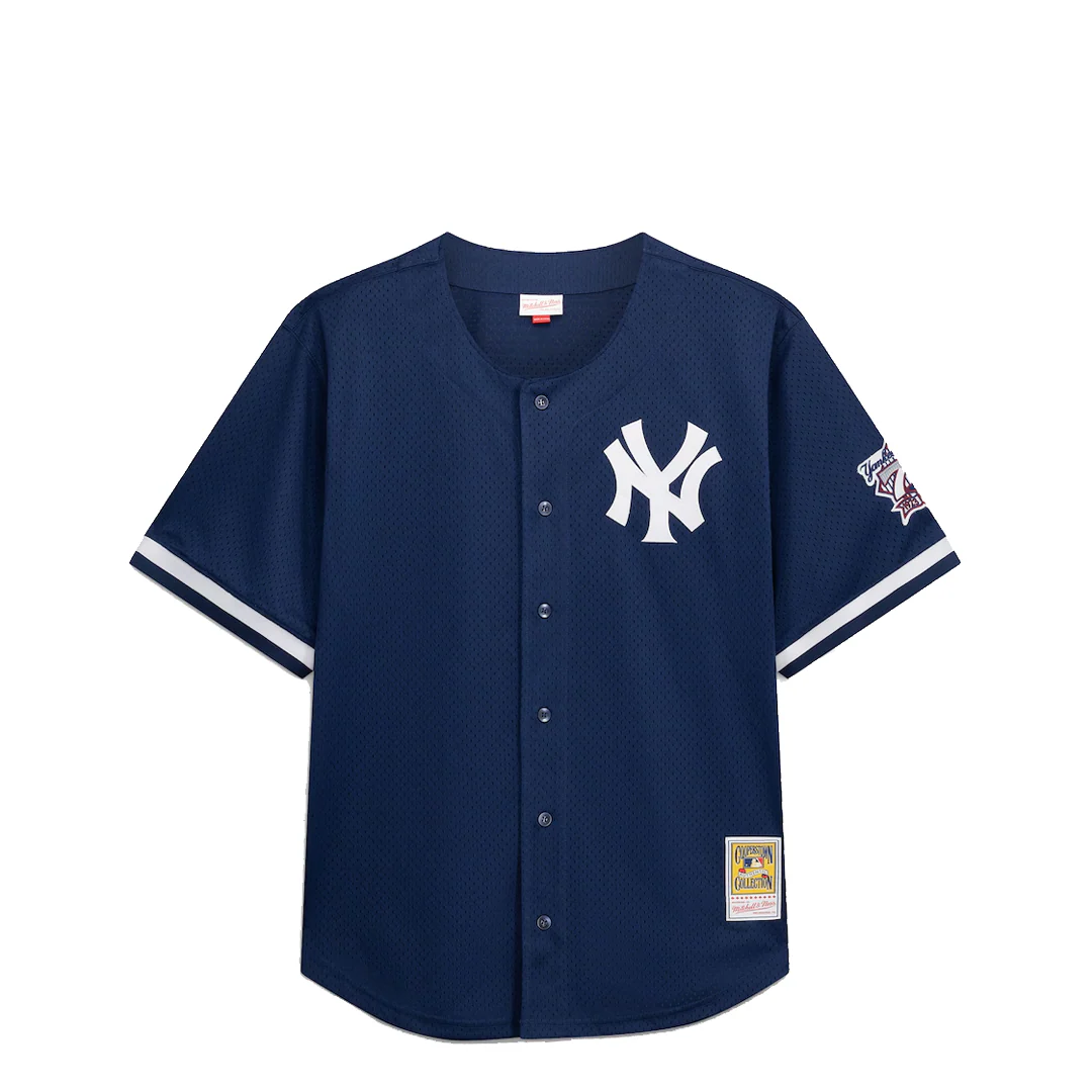 NEW YORK YANKEES DEREK JETER BUTTON UP JERSEY NAVY