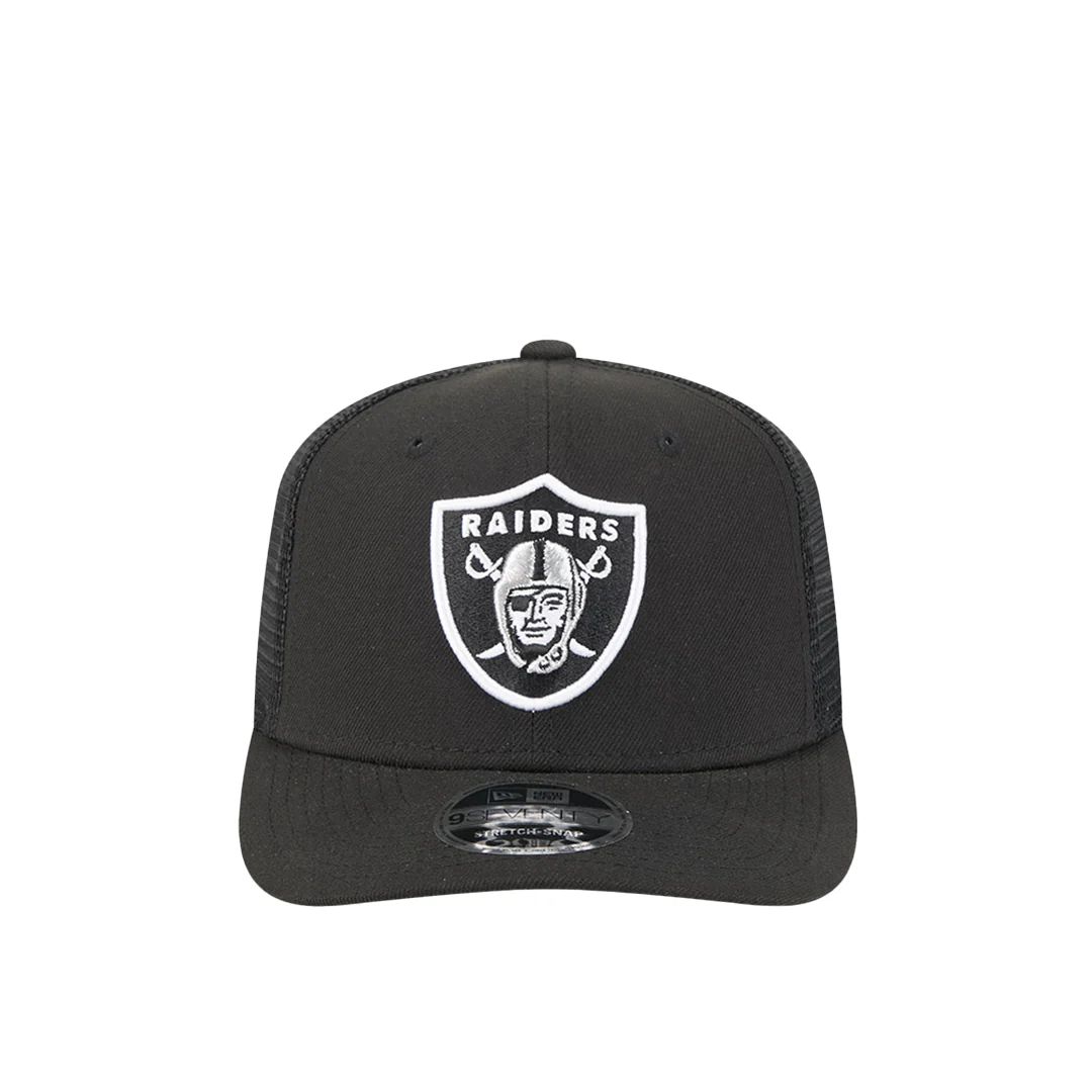 NFL RAIDERS 9SEVENTY STRETCH-SNAP CAP BLACK