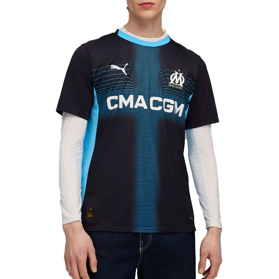 OLYMPIQUE DE MARSEILLE 25/26 AWAY JERSEY NAVY BLUE - Image 3