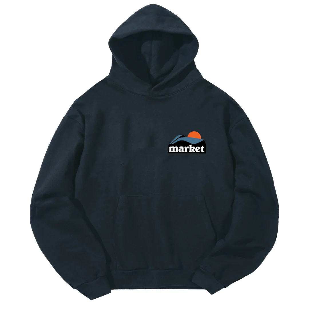 ON THE HORIZON HOODIE DUSTY BLUE - Image 2
