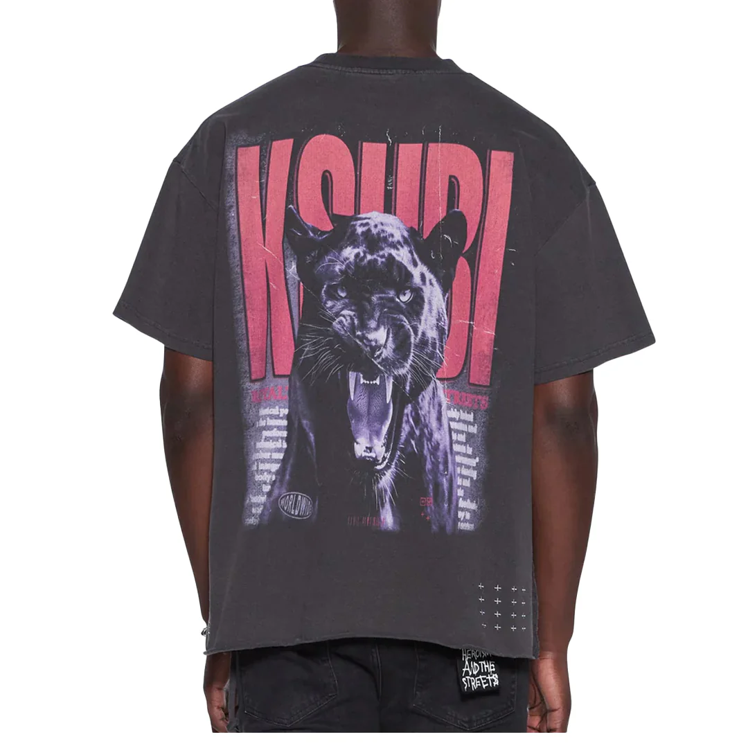 PANTHERA EKCESS SHORT SLEEVE TEE FADED BLACK