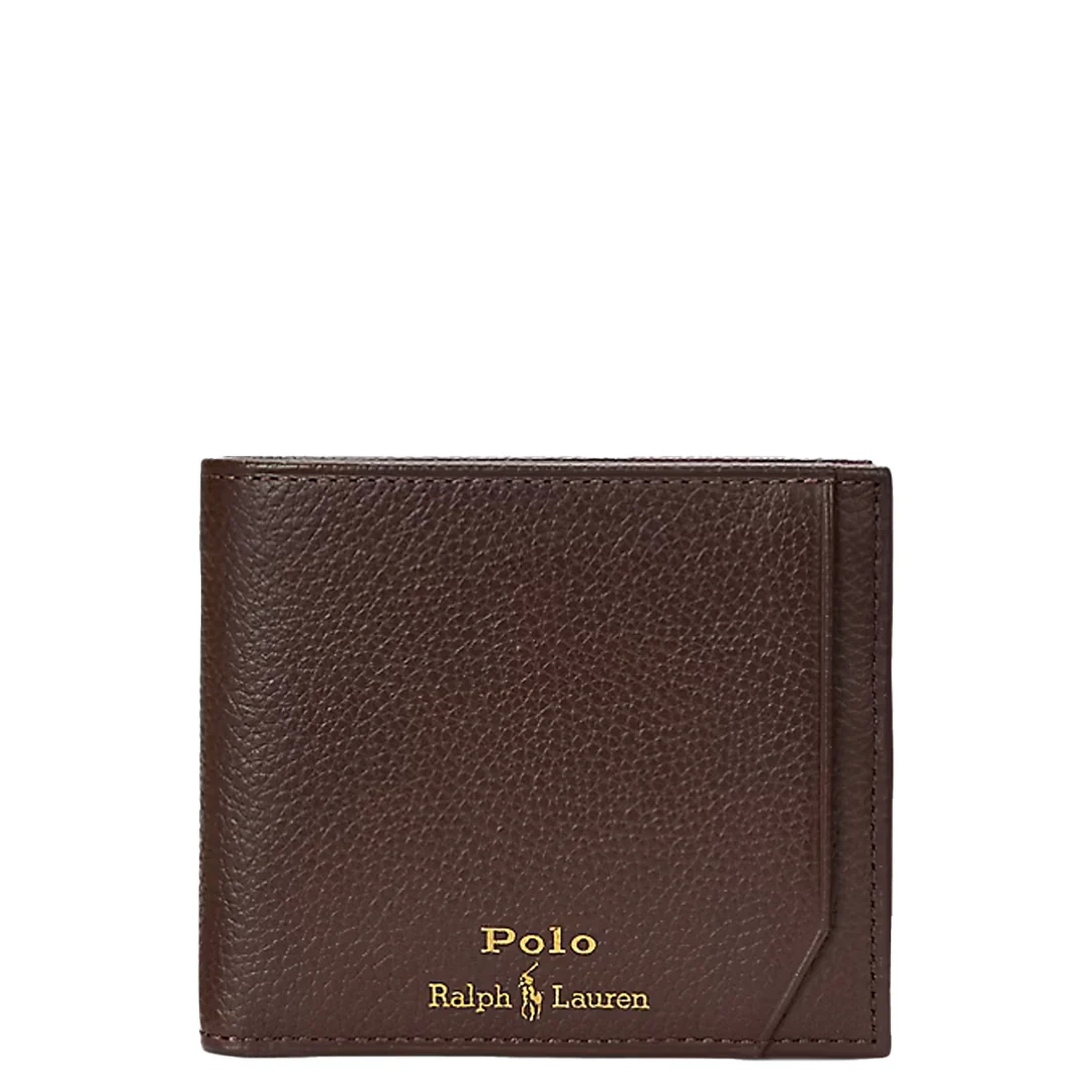 PEBBLED LEATHER BILLFOLD WALLET